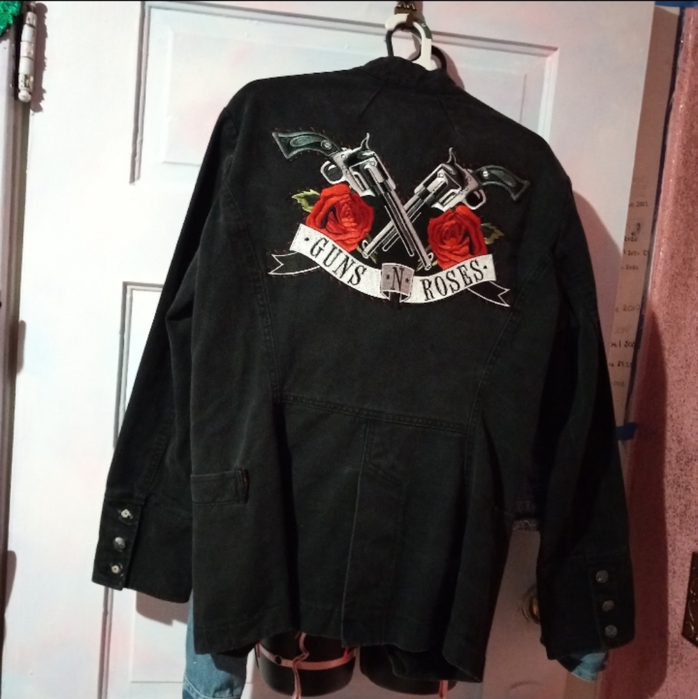 LAST 1! XXXL gorgeous huge Guns And Roses IRON ON patch! Big AF! SEE PICS! - Picture 12 of 14